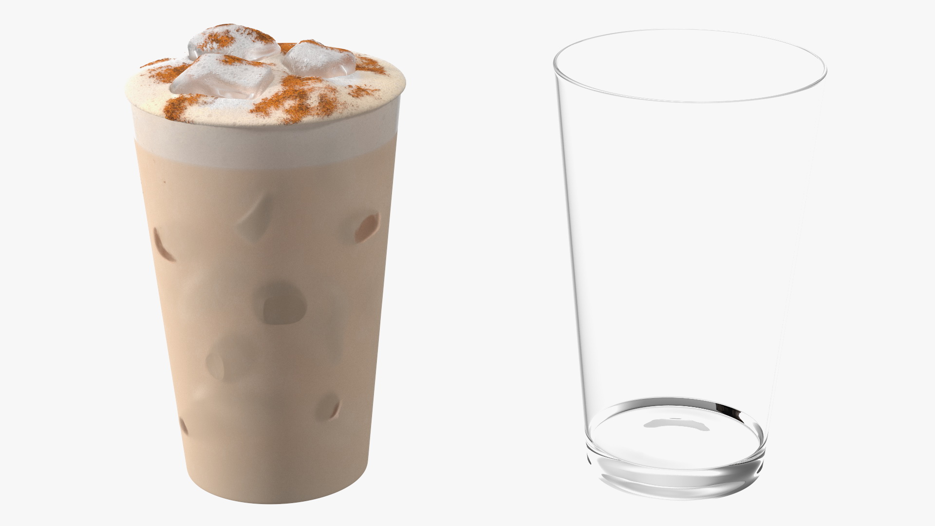 Iced Cinnamon Cappuccino 3D model