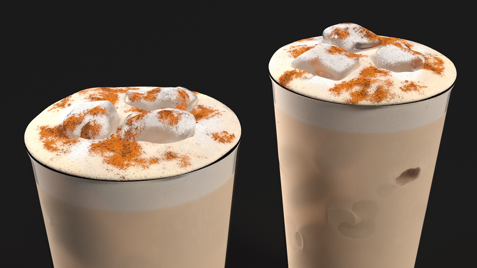 Iced Cinnamon Cappuccino 3D model