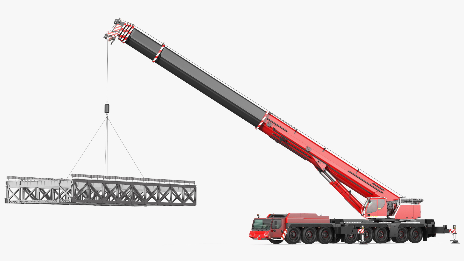 3D model Mobile Crane Generic With Load