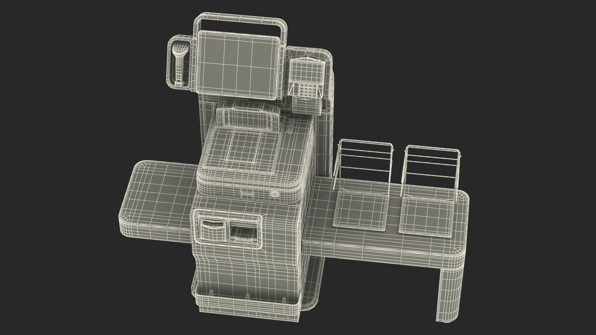 3D Modular Cash Recycling Self Checkout System model