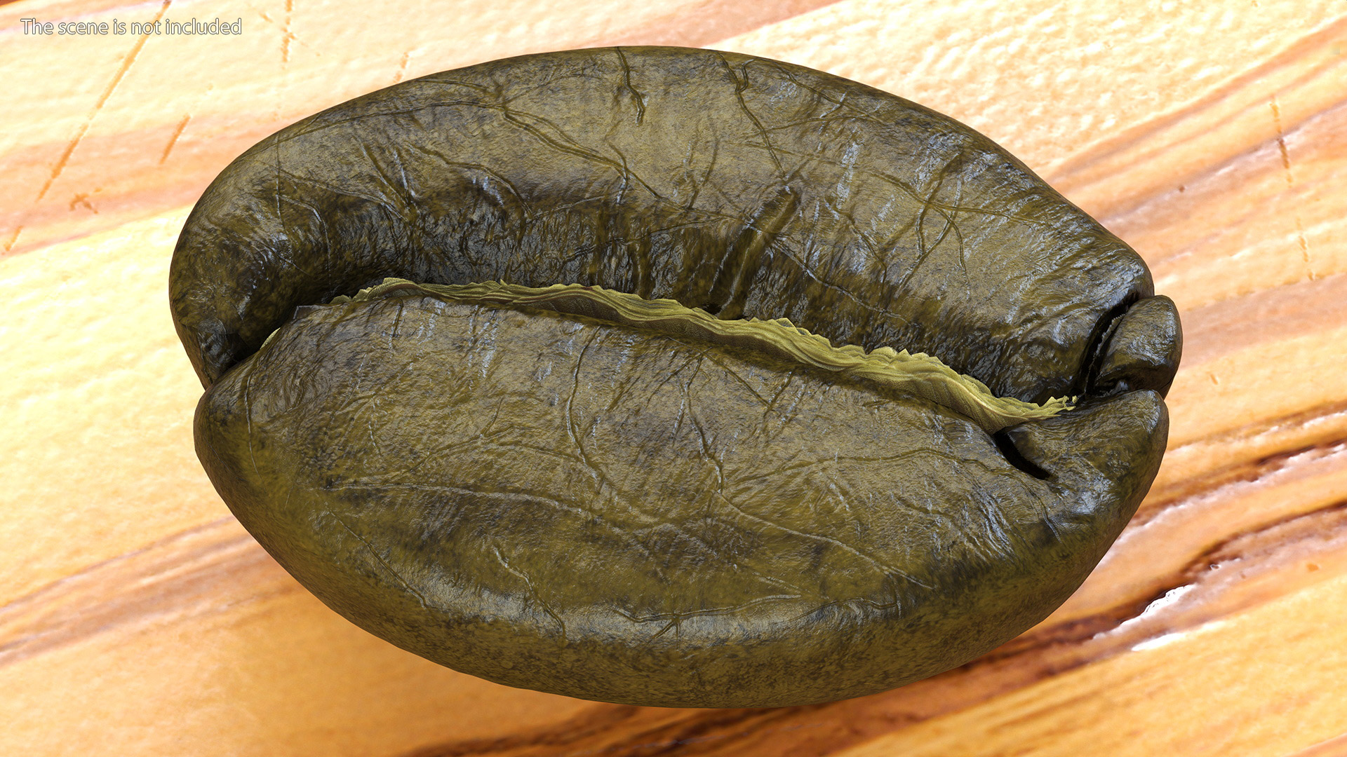 3D Green Coffee Beans model