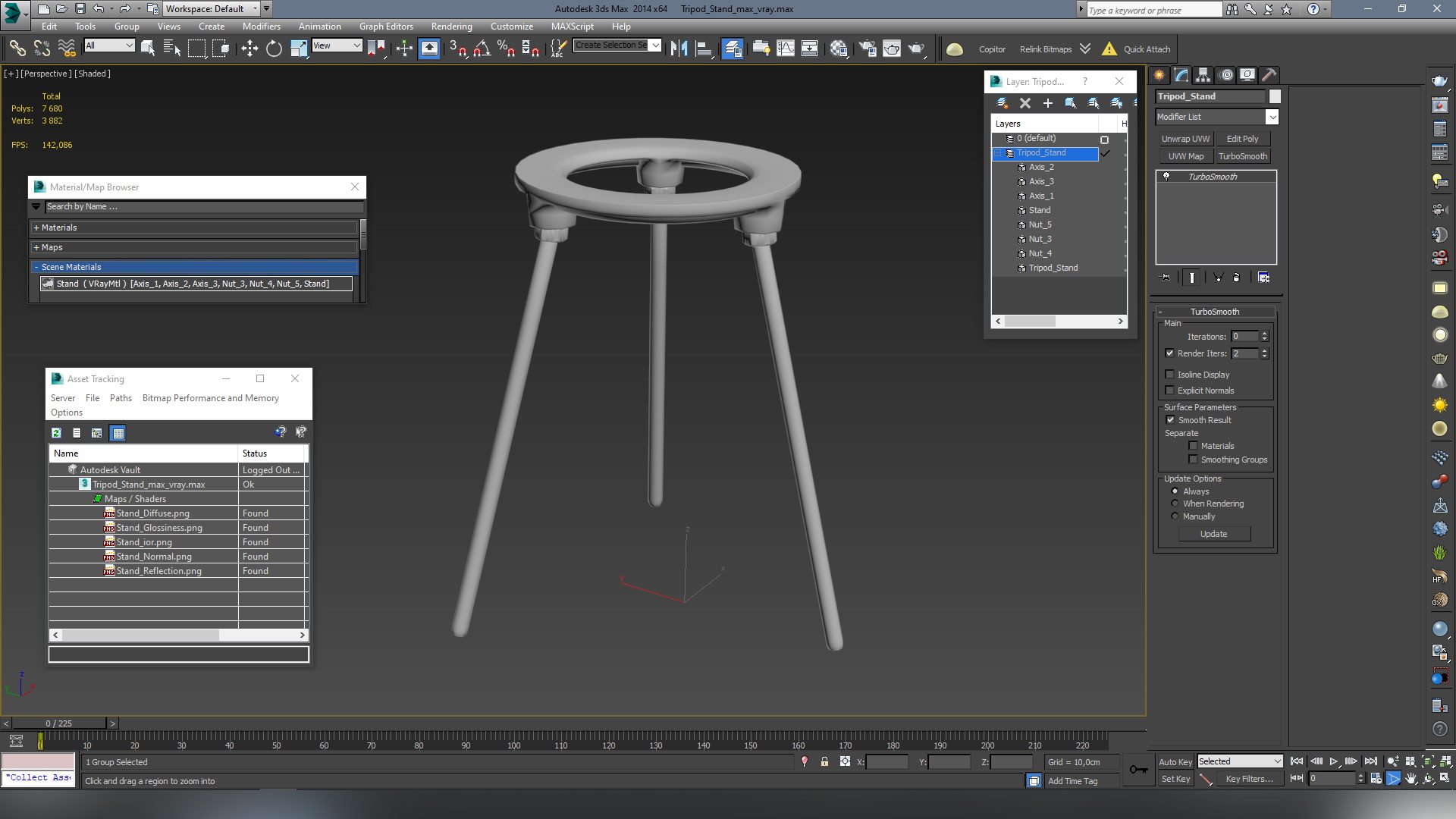 Tripod Stand 3D