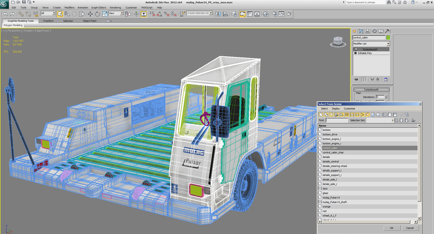 Container Pallet Transporter Pulsar 7 3D