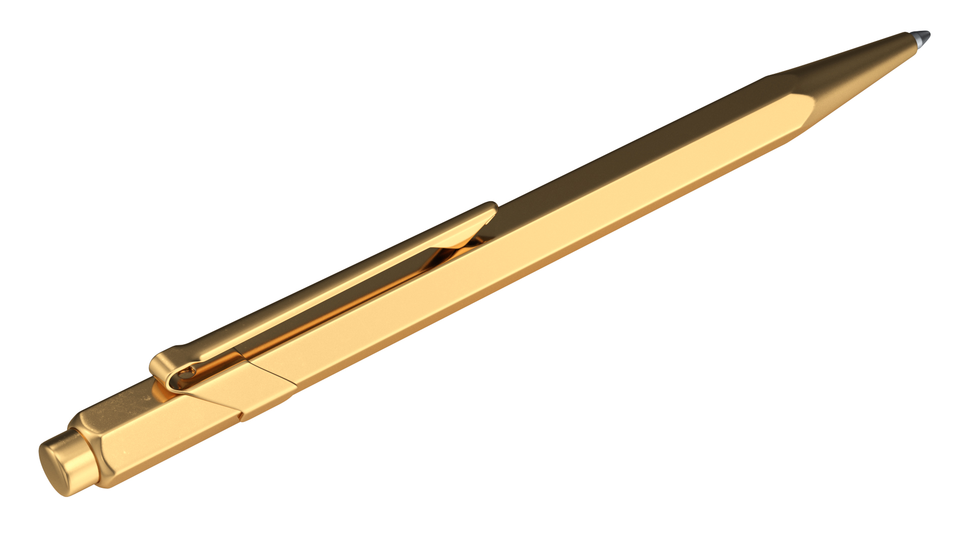 Luxury Golden Pen 3D