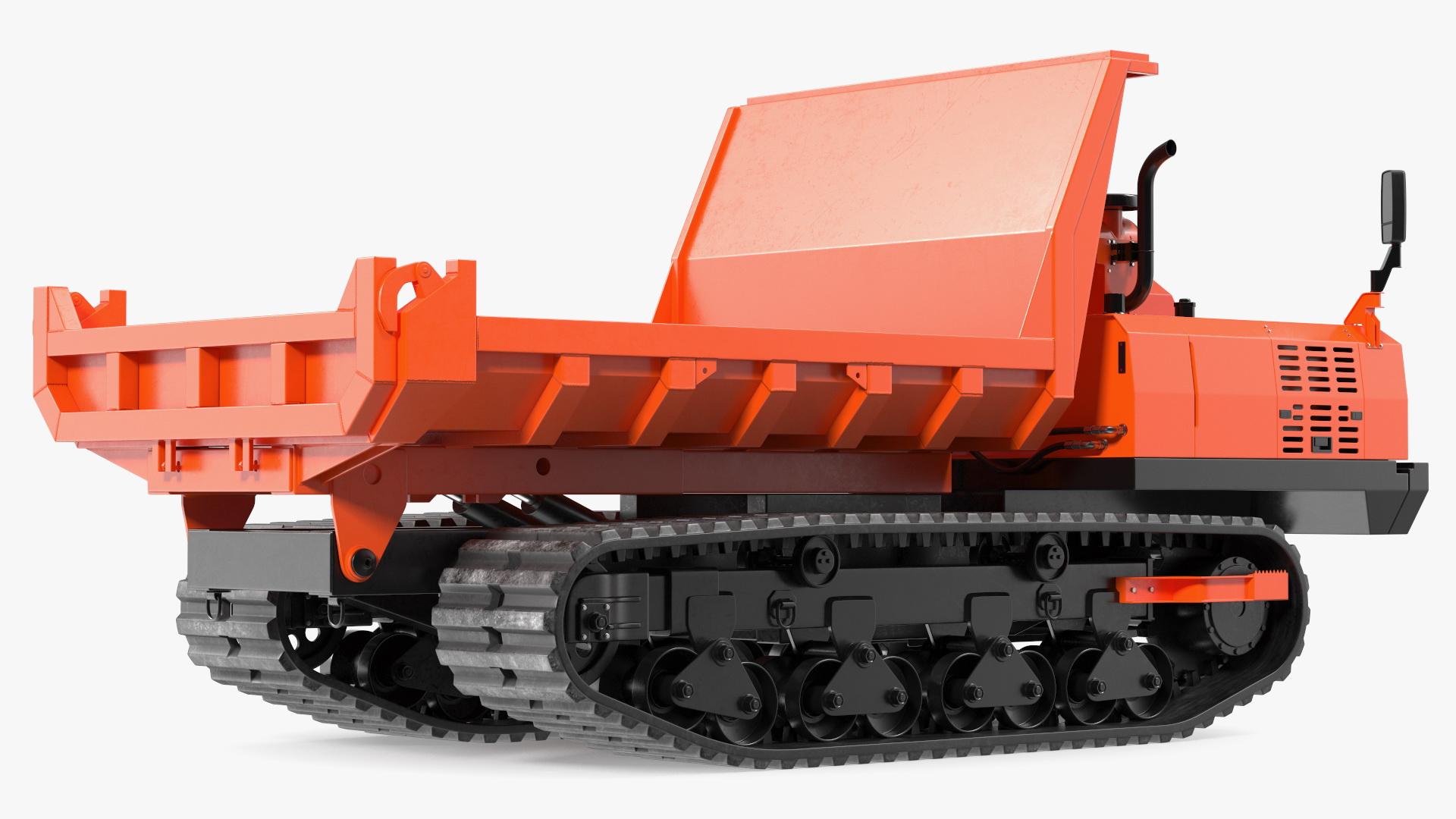 Dump Truck Carrier Orange New 3D model