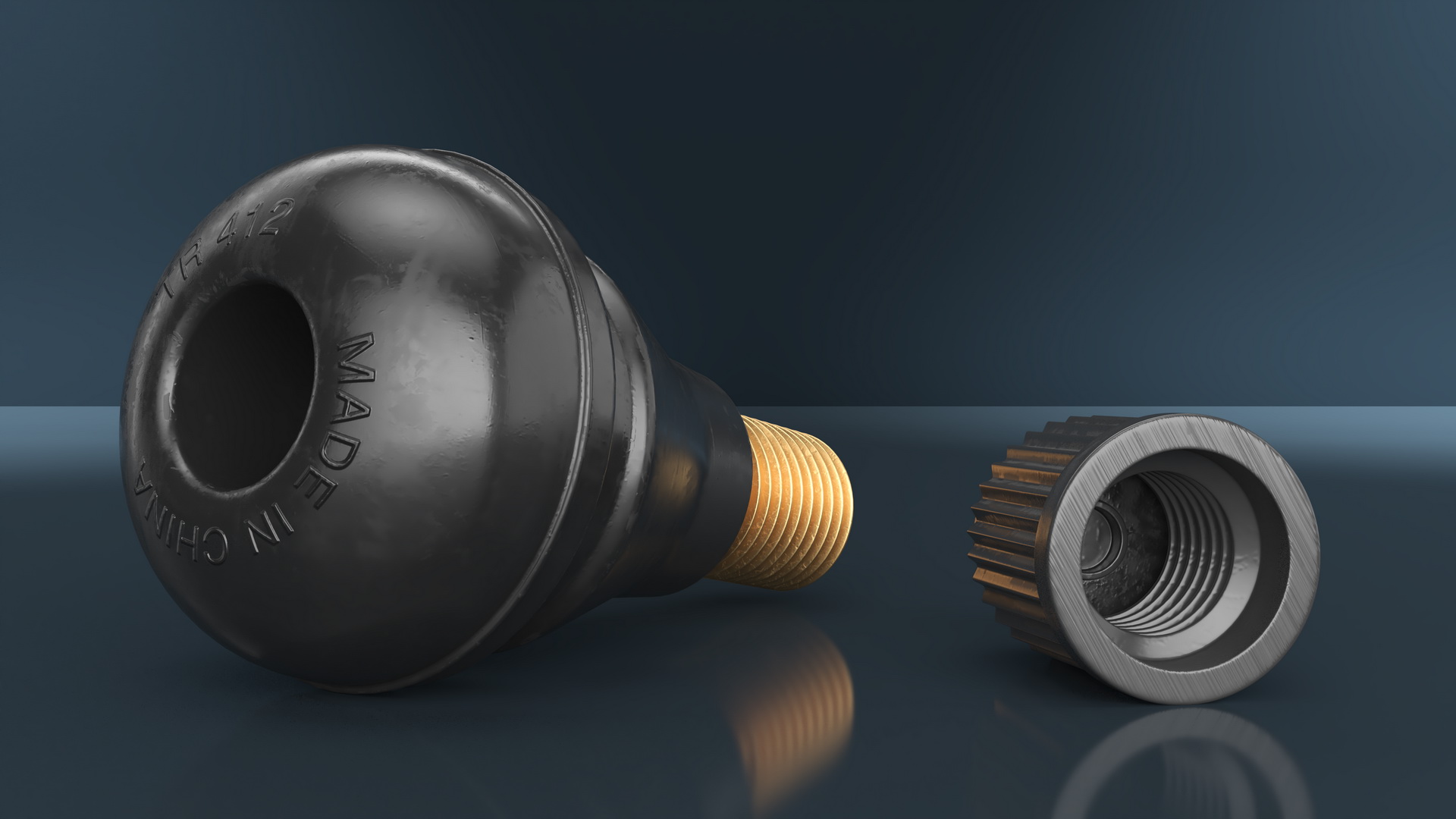 Schrader Valve 3D model