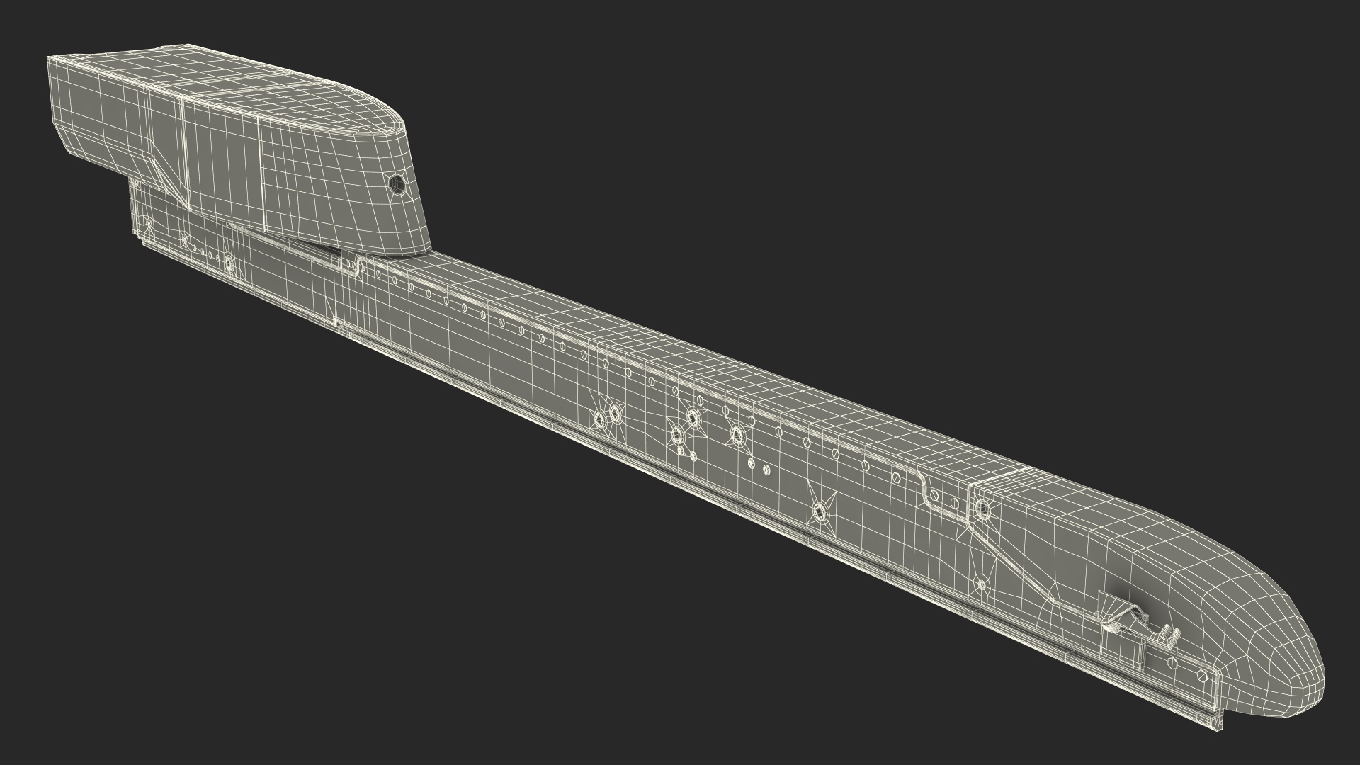 Fighter F-16 with Missile Launcher LAU-129 Rigged 3D model