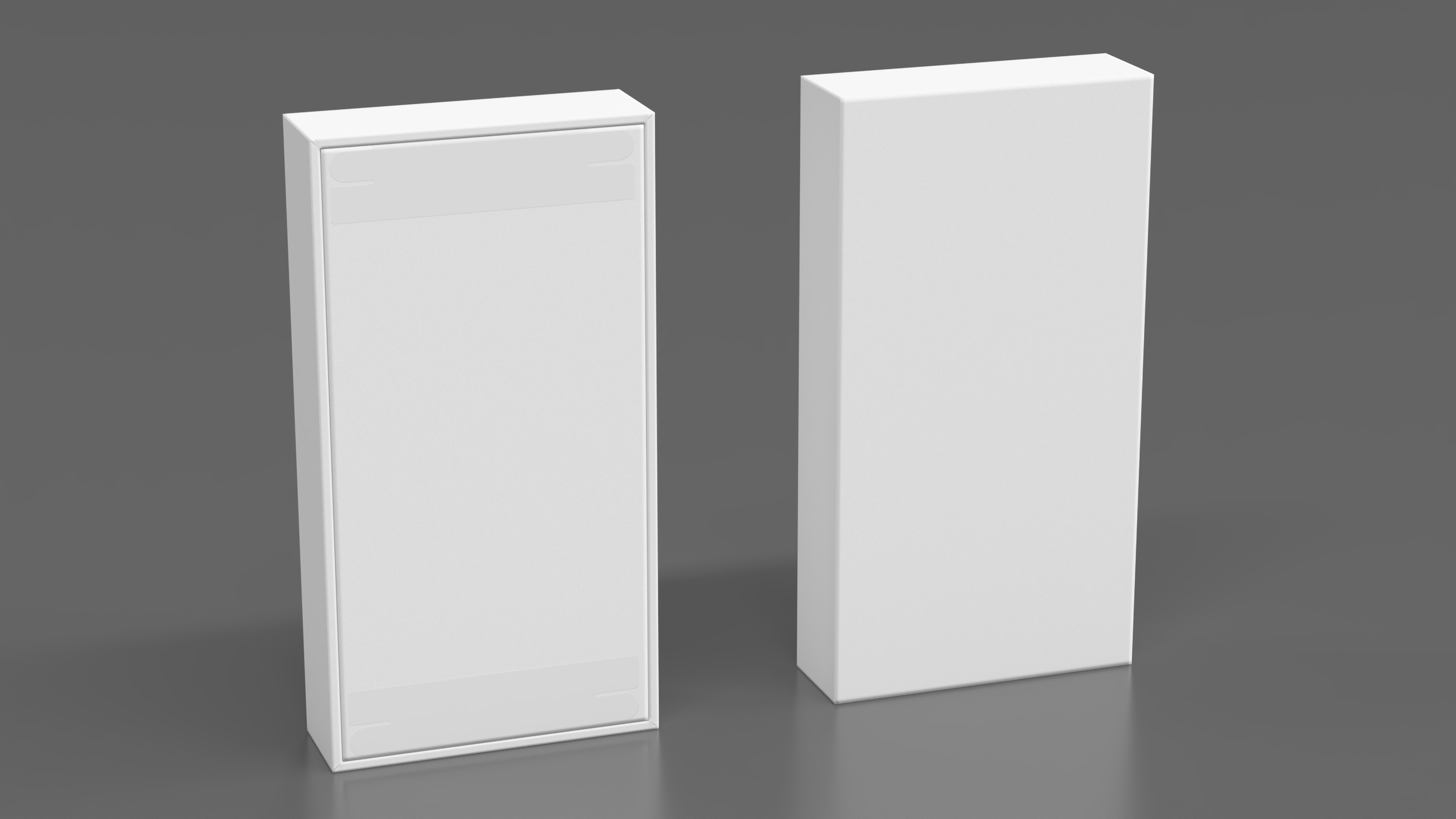 3D White Smartphone Packaginig Box