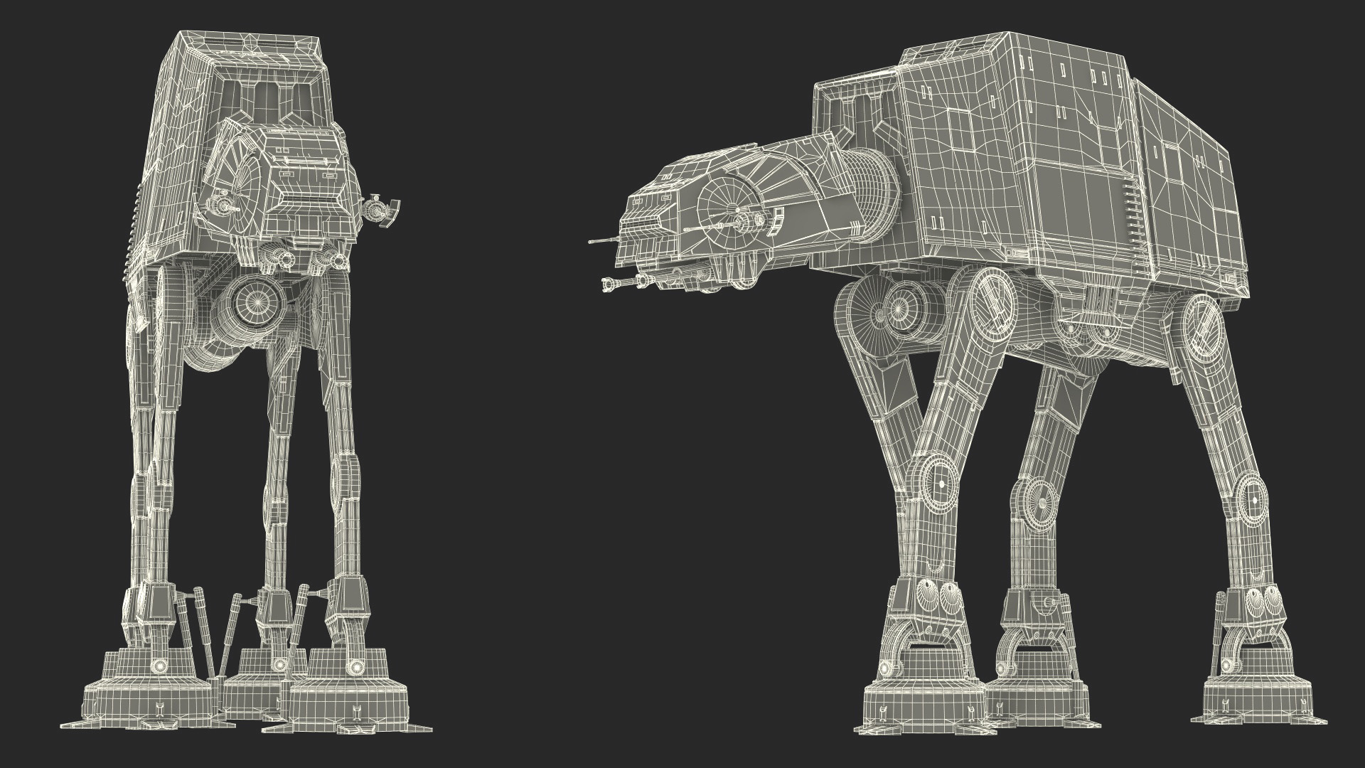 3D model Walk AT-AT Star Wars