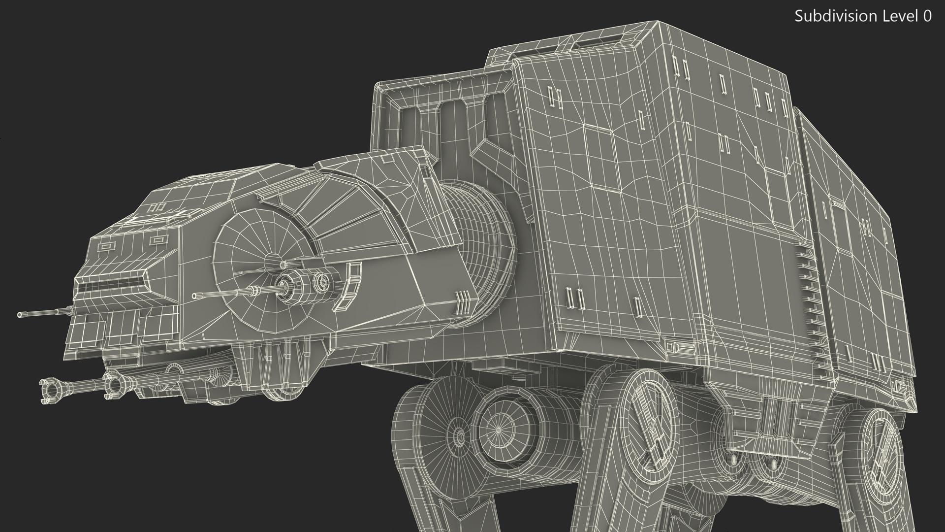 3D model Walk AT-AT Star Wars