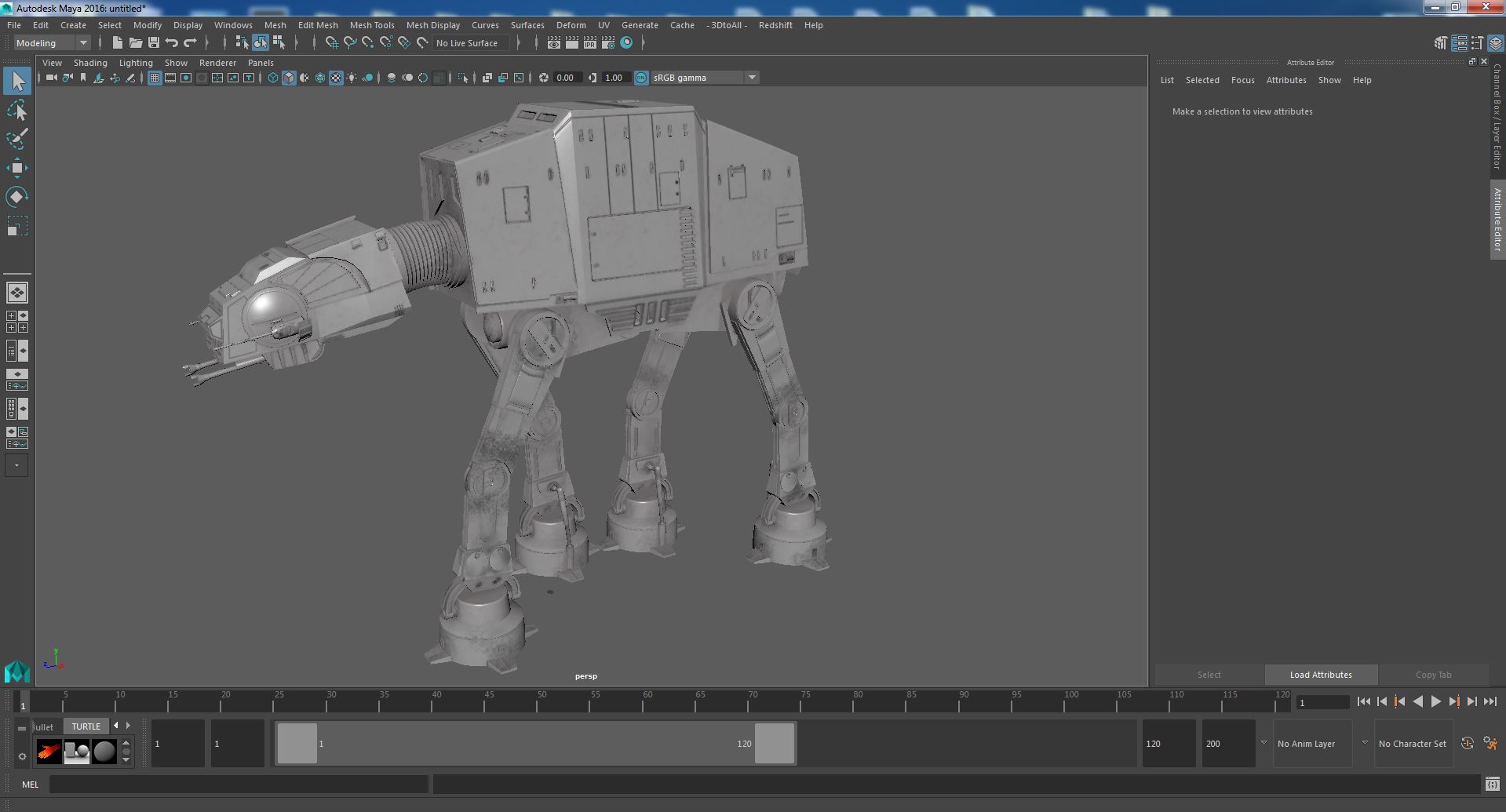 3D model Walk AT-AT Star Wars