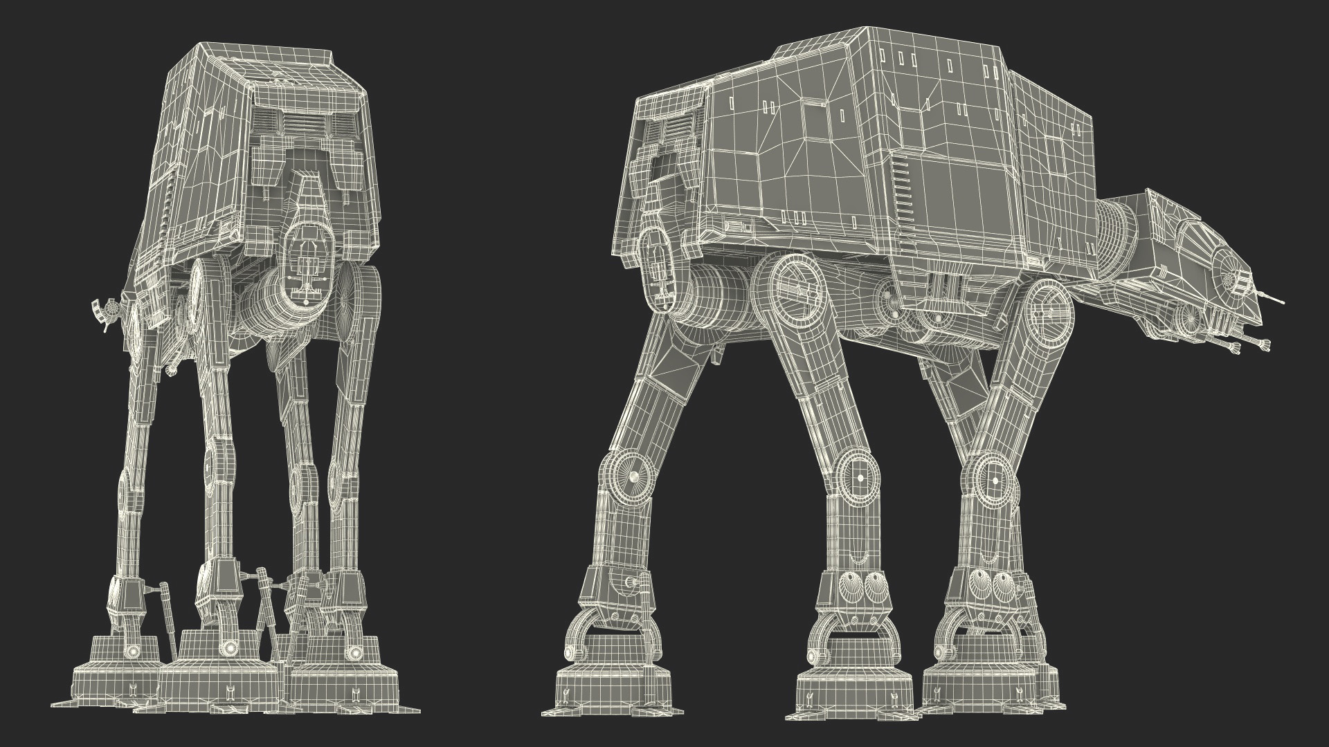 3D model Walk AT-AT Star Wars