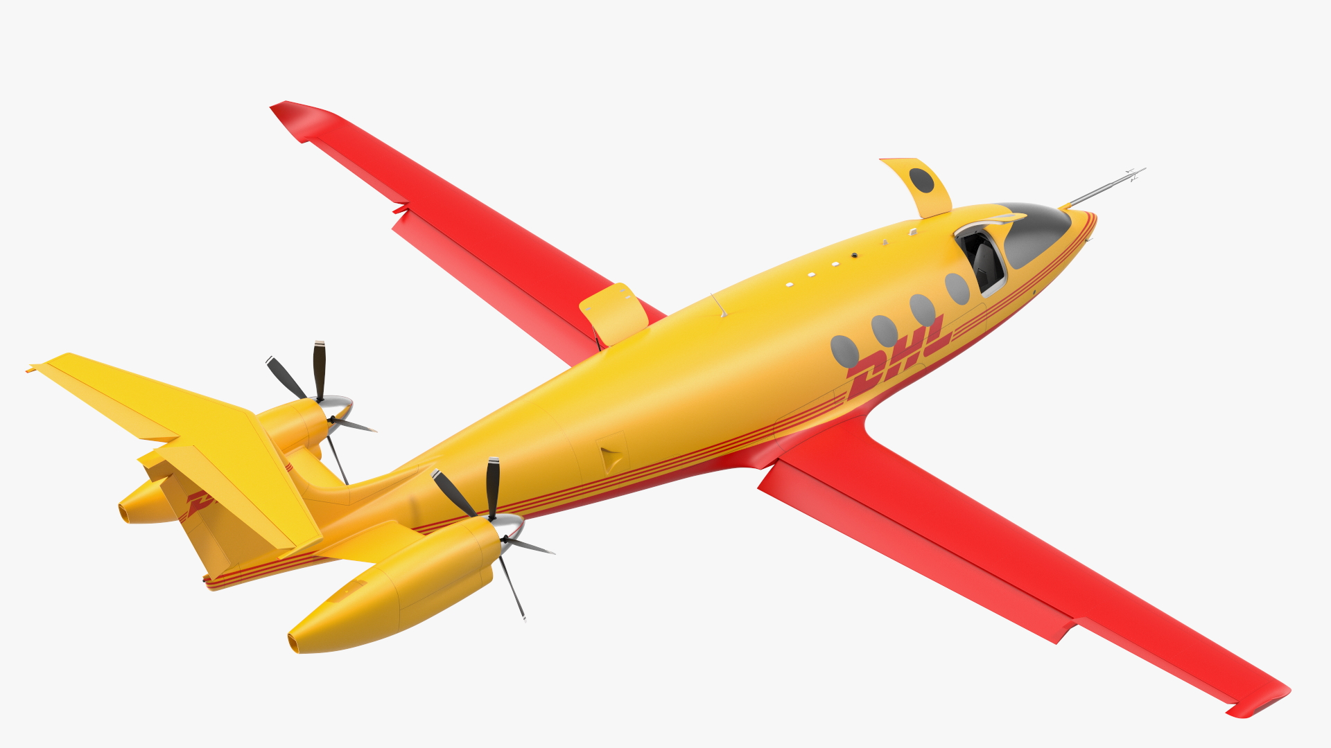 3D Eviation Alice Electric Aircraft DHL Rigged model