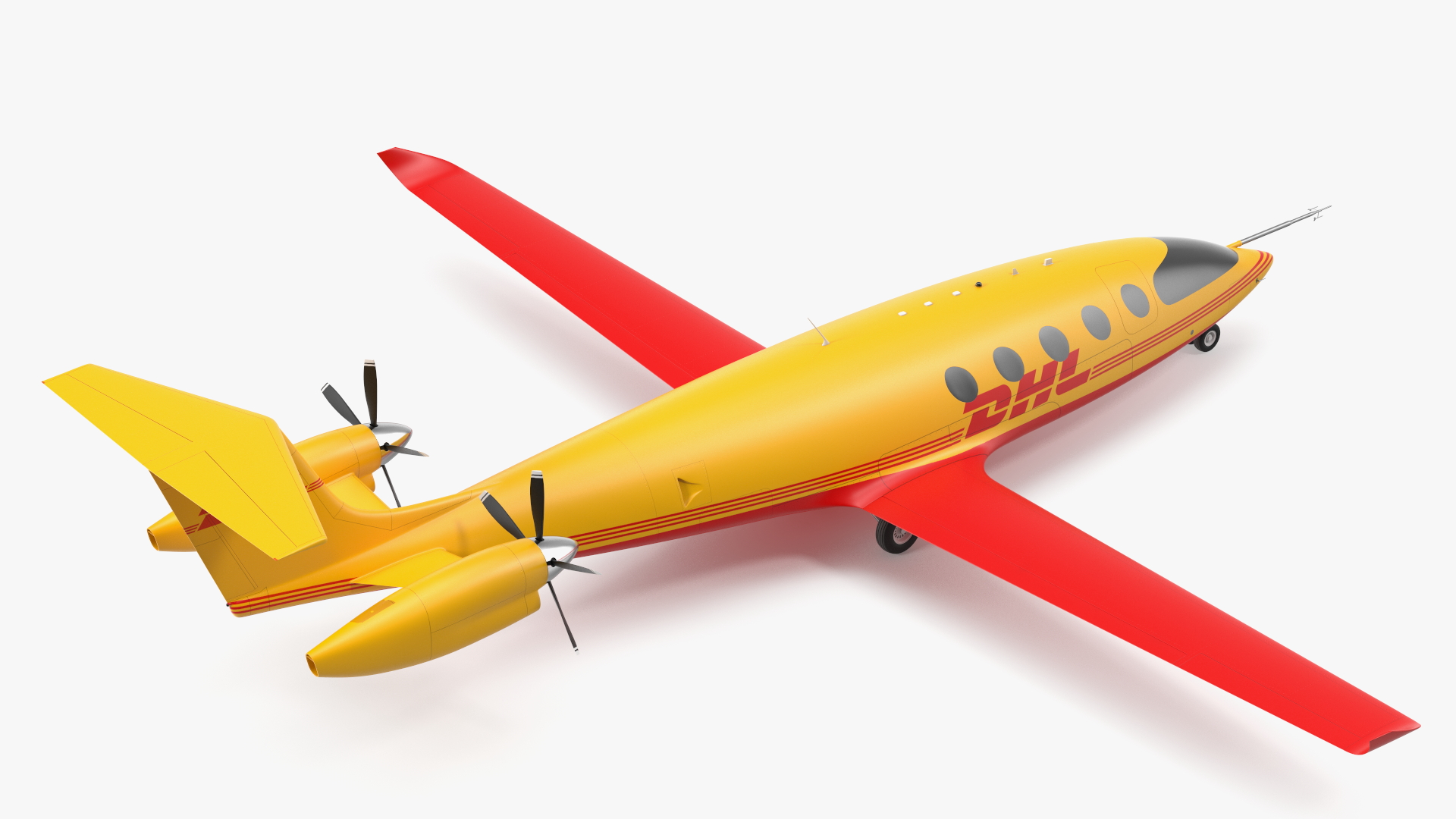 3D Eviation Alice Electric Aircraft DHL Rigged model