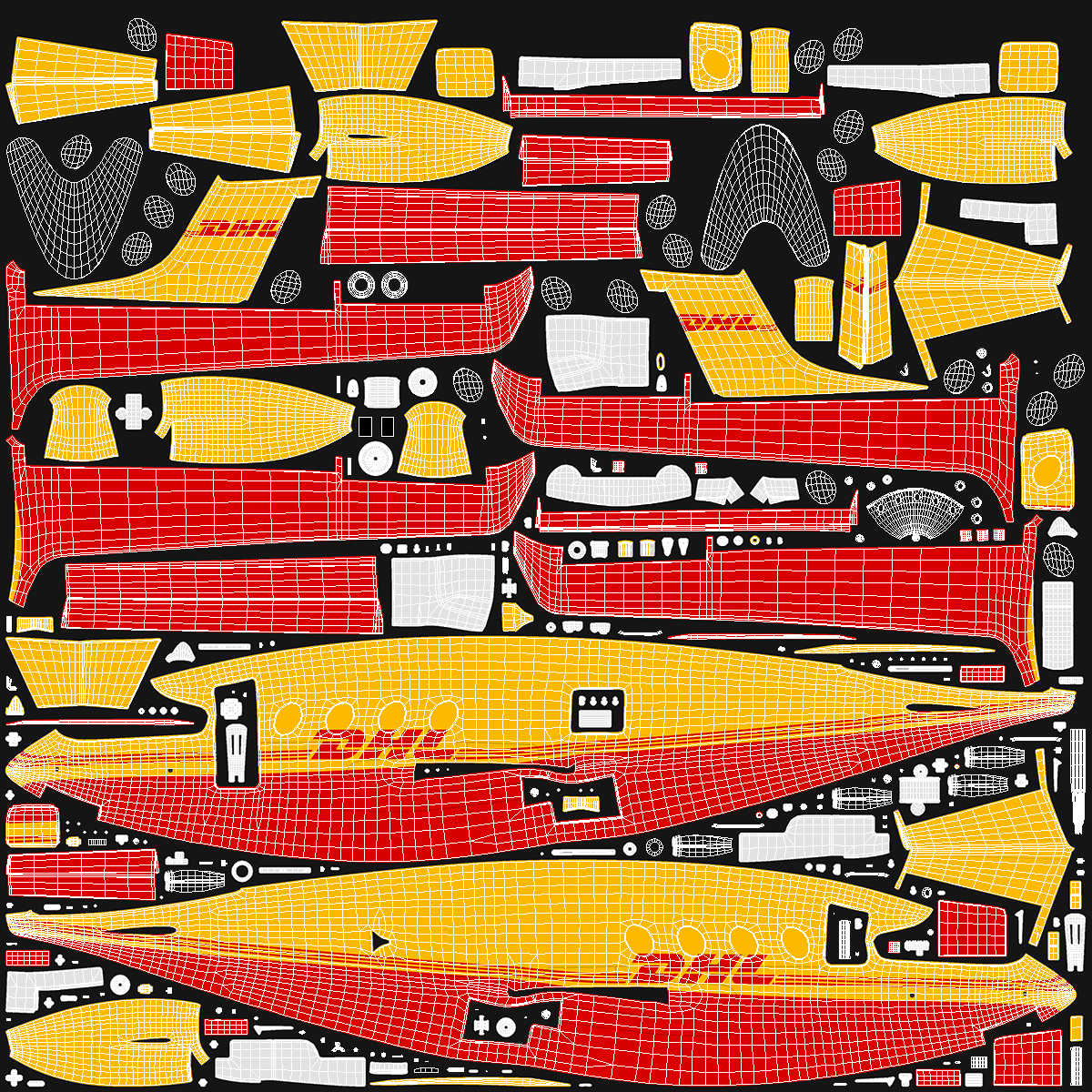 3D Eviation Alice Electric Aircraft DHL Rigged model