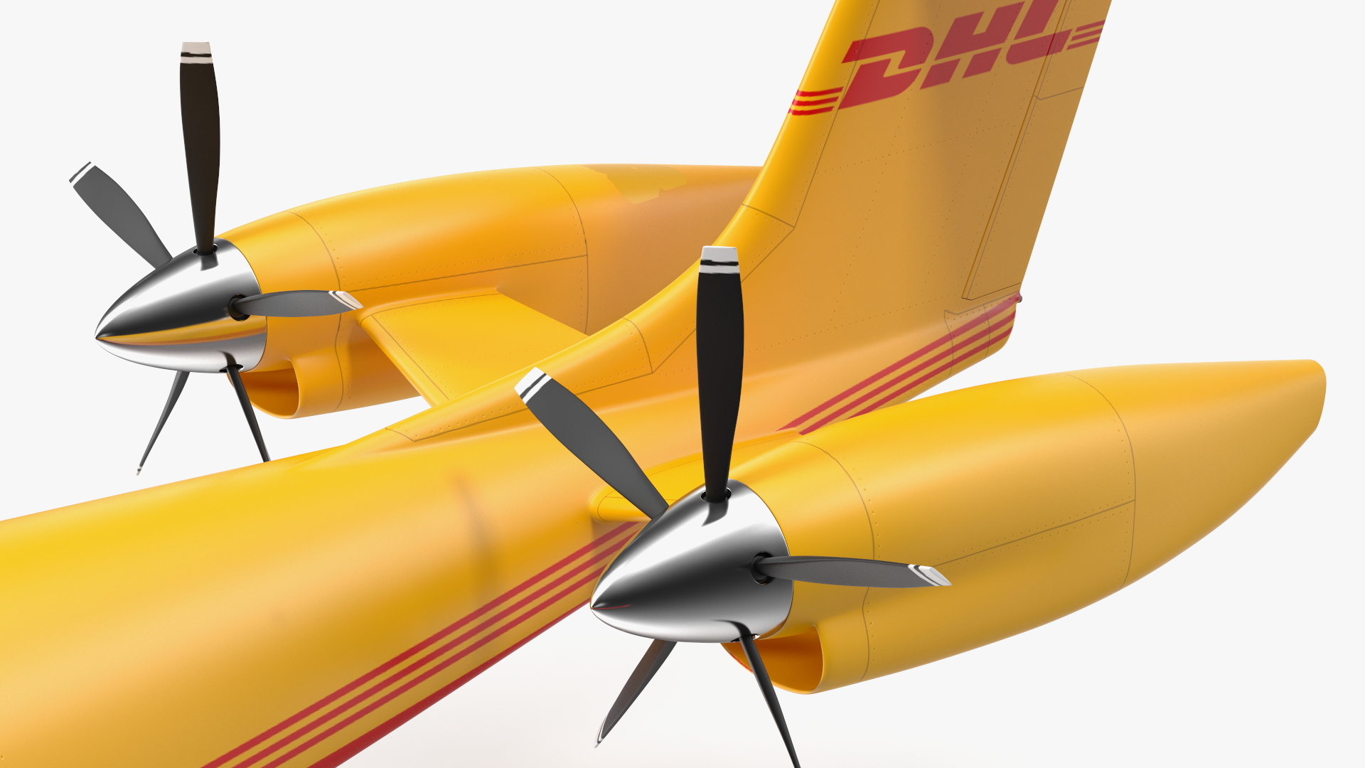 3D Eviation Alice Electric Aircraft DHL Rigged model