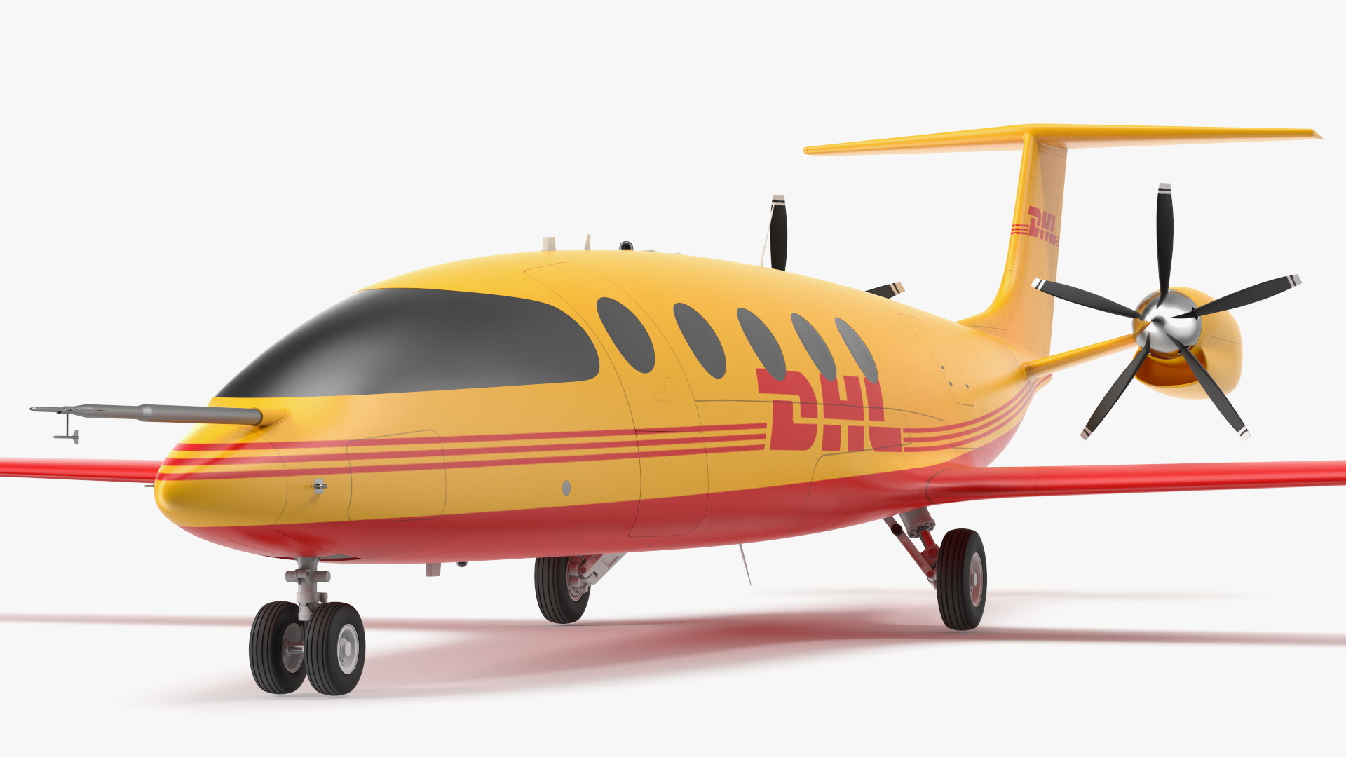 3D Eviation Alice Electric Aircraft DHL Rigged model