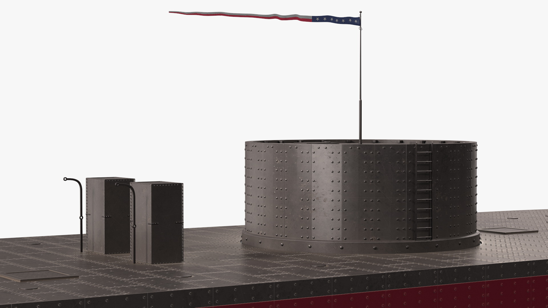 3D model USS Monitor New