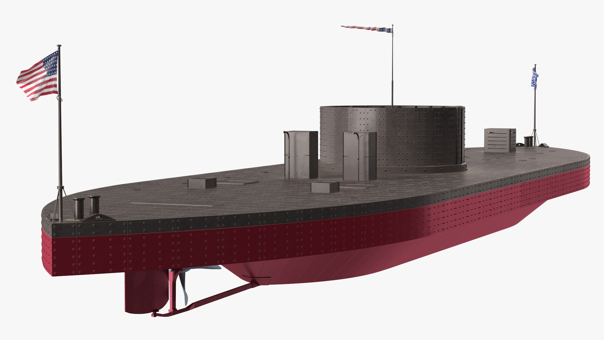 3D model USS Monitor New