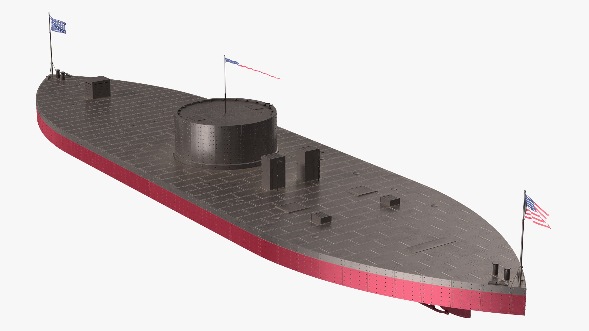 3D model USS Monitor New