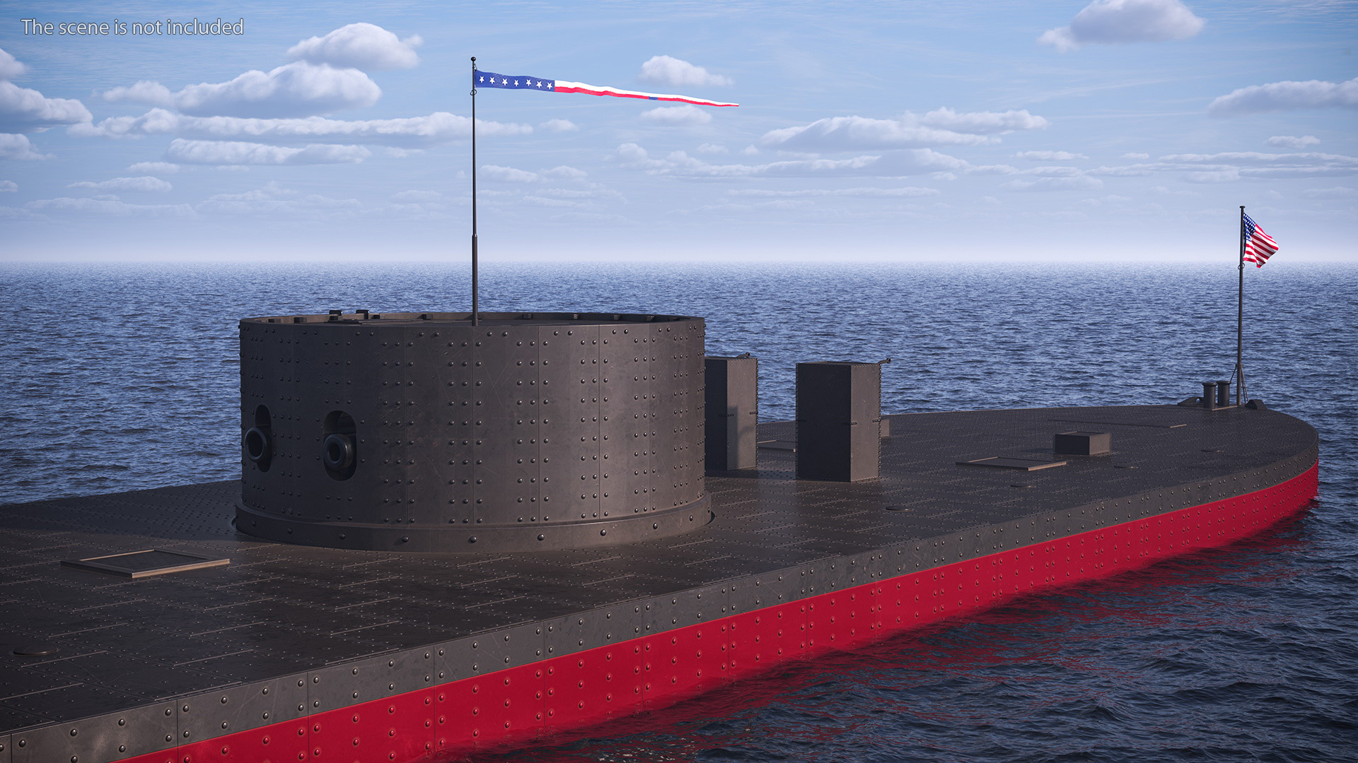 3D model USS Monitor New