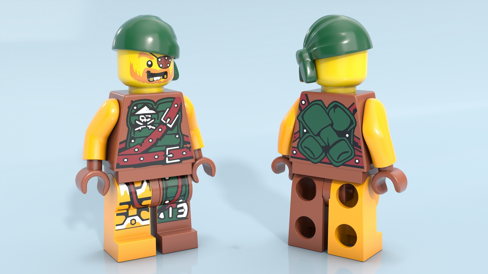 Minifigure LEGO Pirate 3D