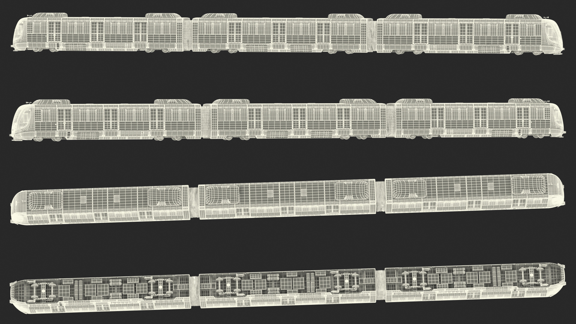 3D VLT Train Rigged