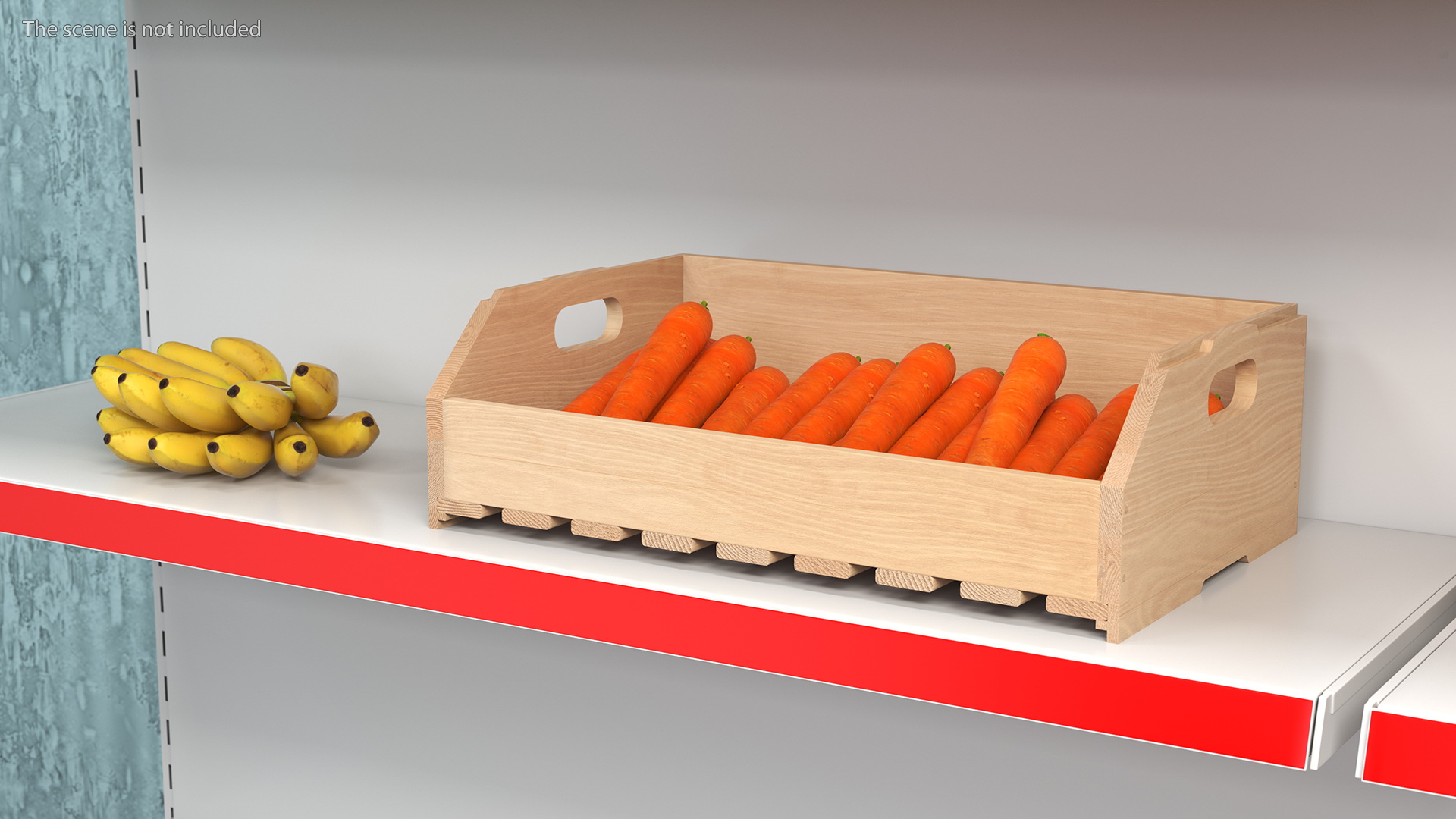 Beech Wood Rack with Carrot 3D