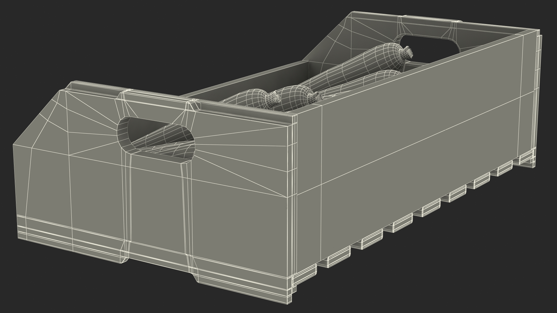 Beech Wood Rack with Carrot 3D