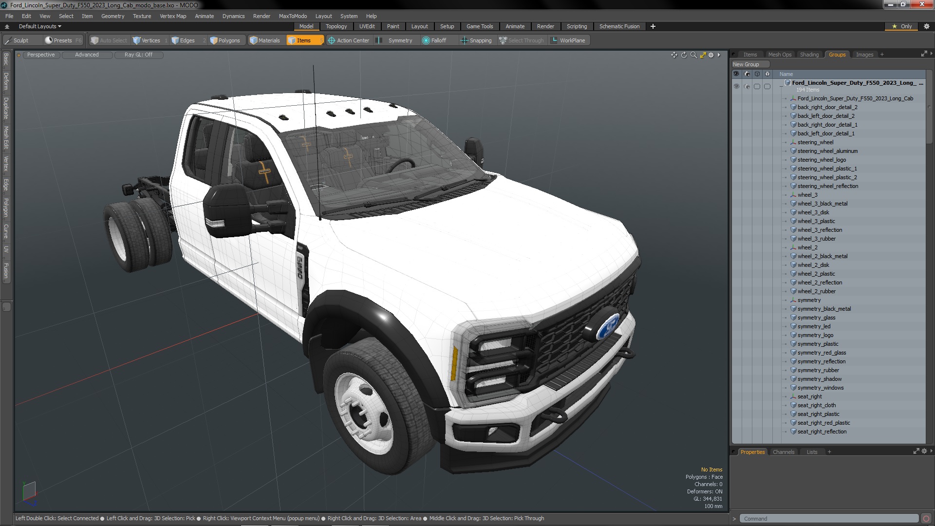 Ford Lincoln Super Duty F550 2023 Long Cab 3D