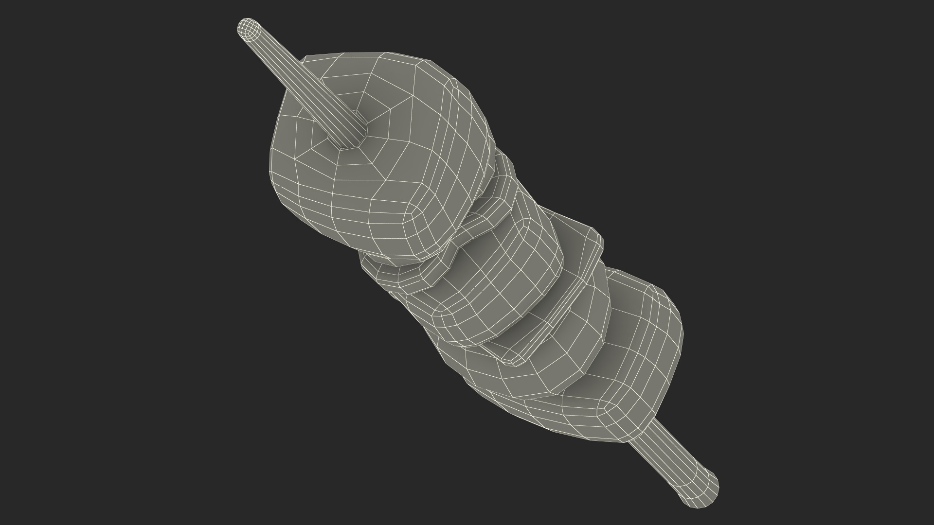 3D Cartoon Kebab model