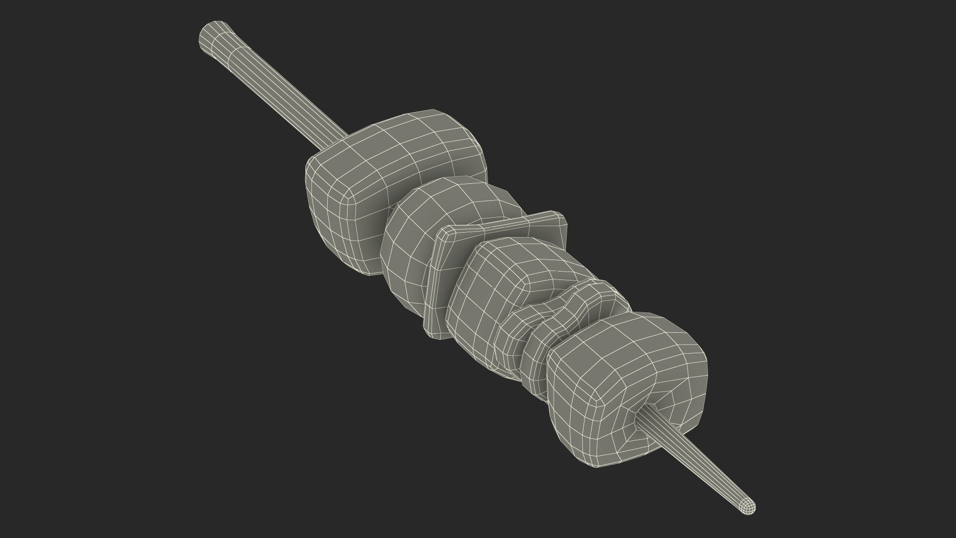 3D Cartoon Kebab model