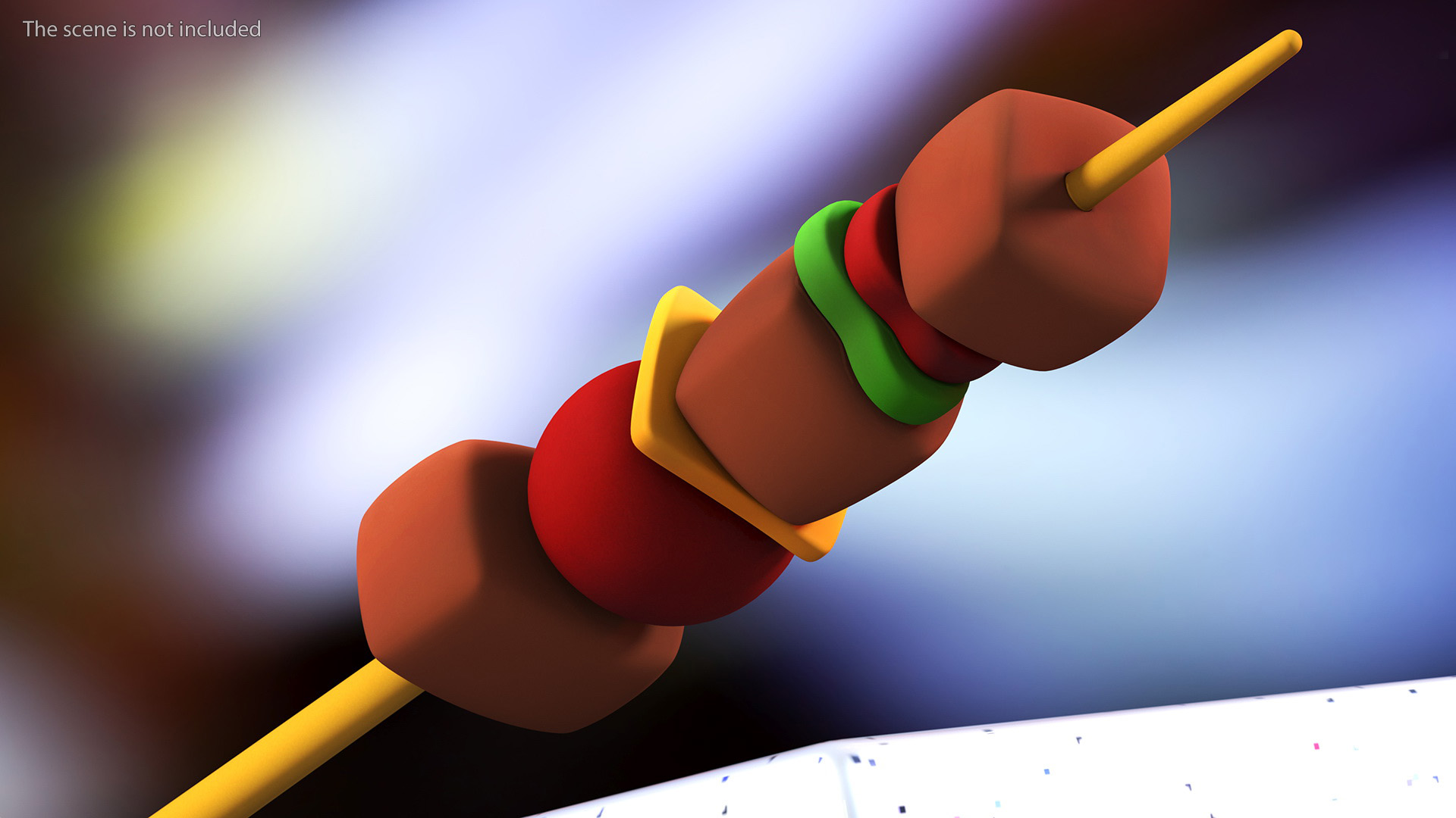 3D Cartoon Kebab model