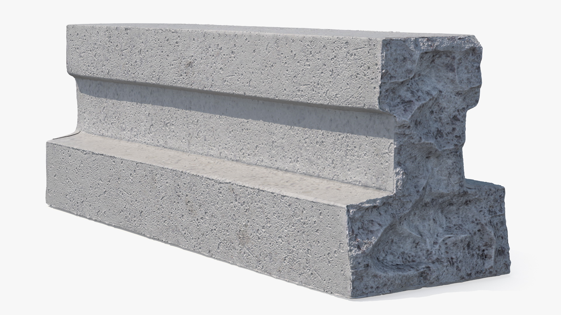 Concrete Floor T Beams 3D