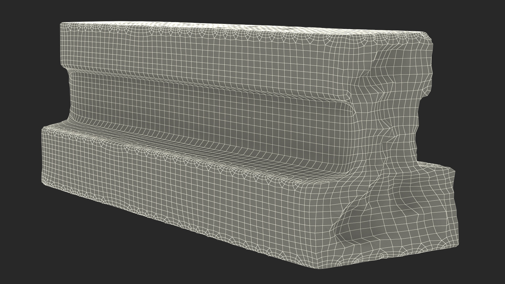 Concrete Floor T Beams 3D