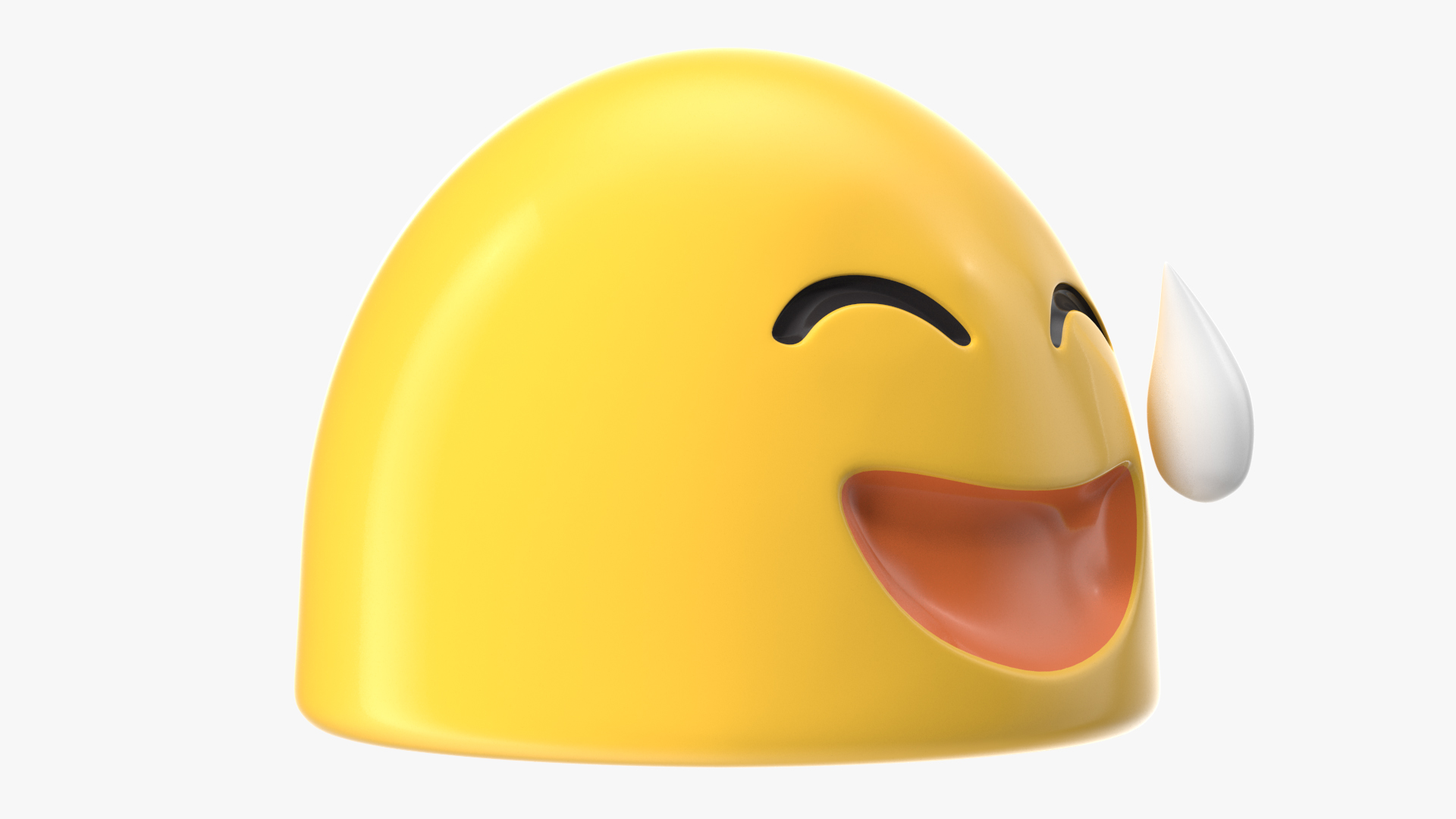 3D model Happy Sweat Android Emoji