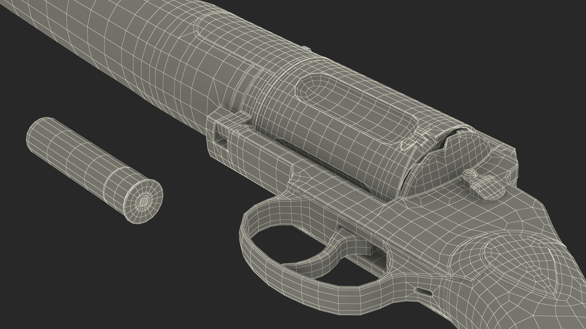 3D Hunting Shotgun MC-255 Wood Rigged for Cinema 4D model