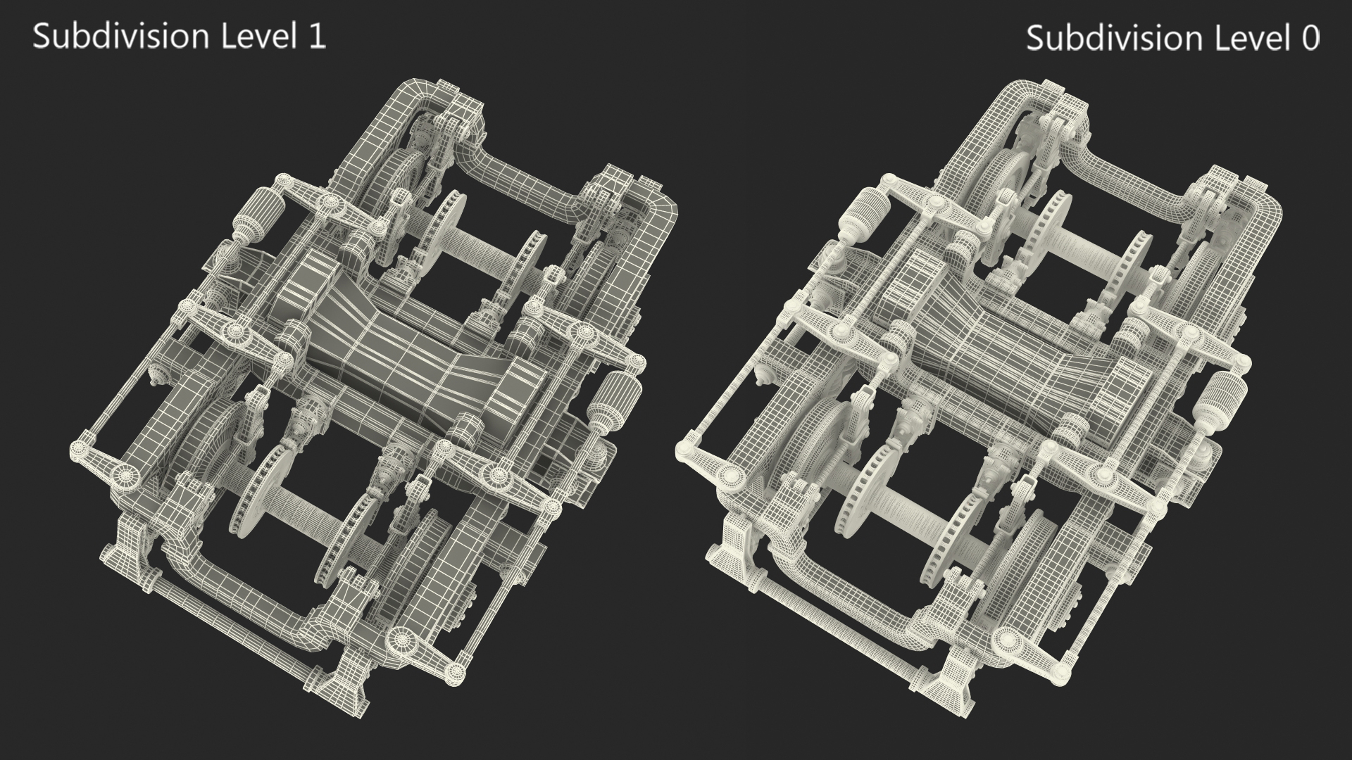 3D Rusty Rail Train Wheels model