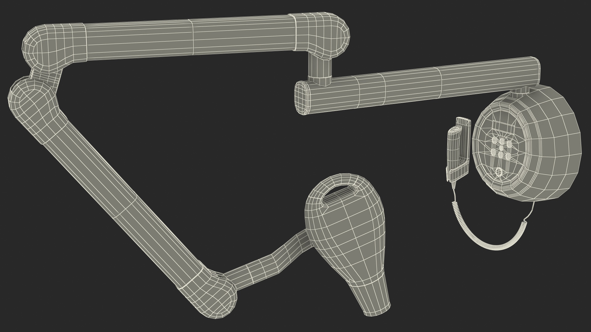 3D Modern Intraoral XRay Unit Rigged model