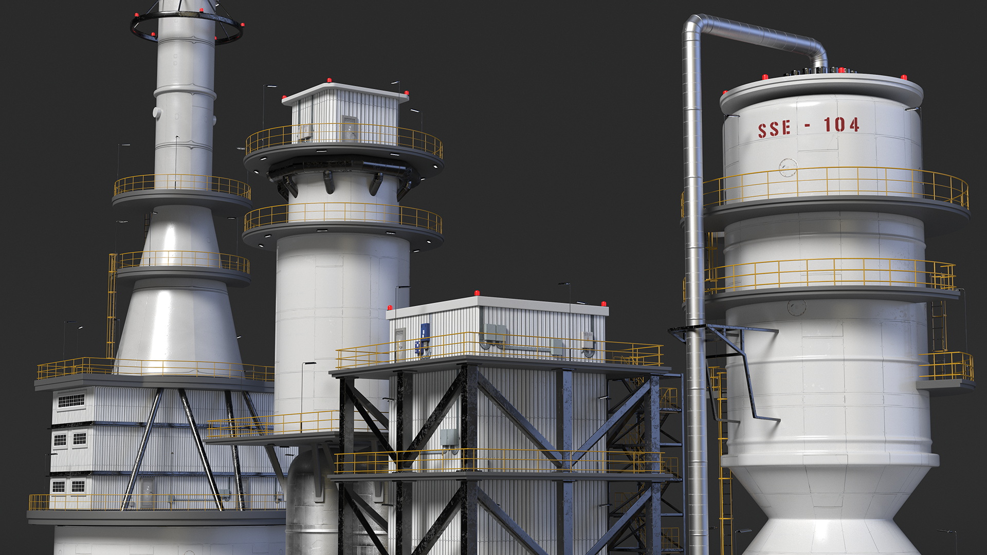 3D Catalytic Cracking Unit model