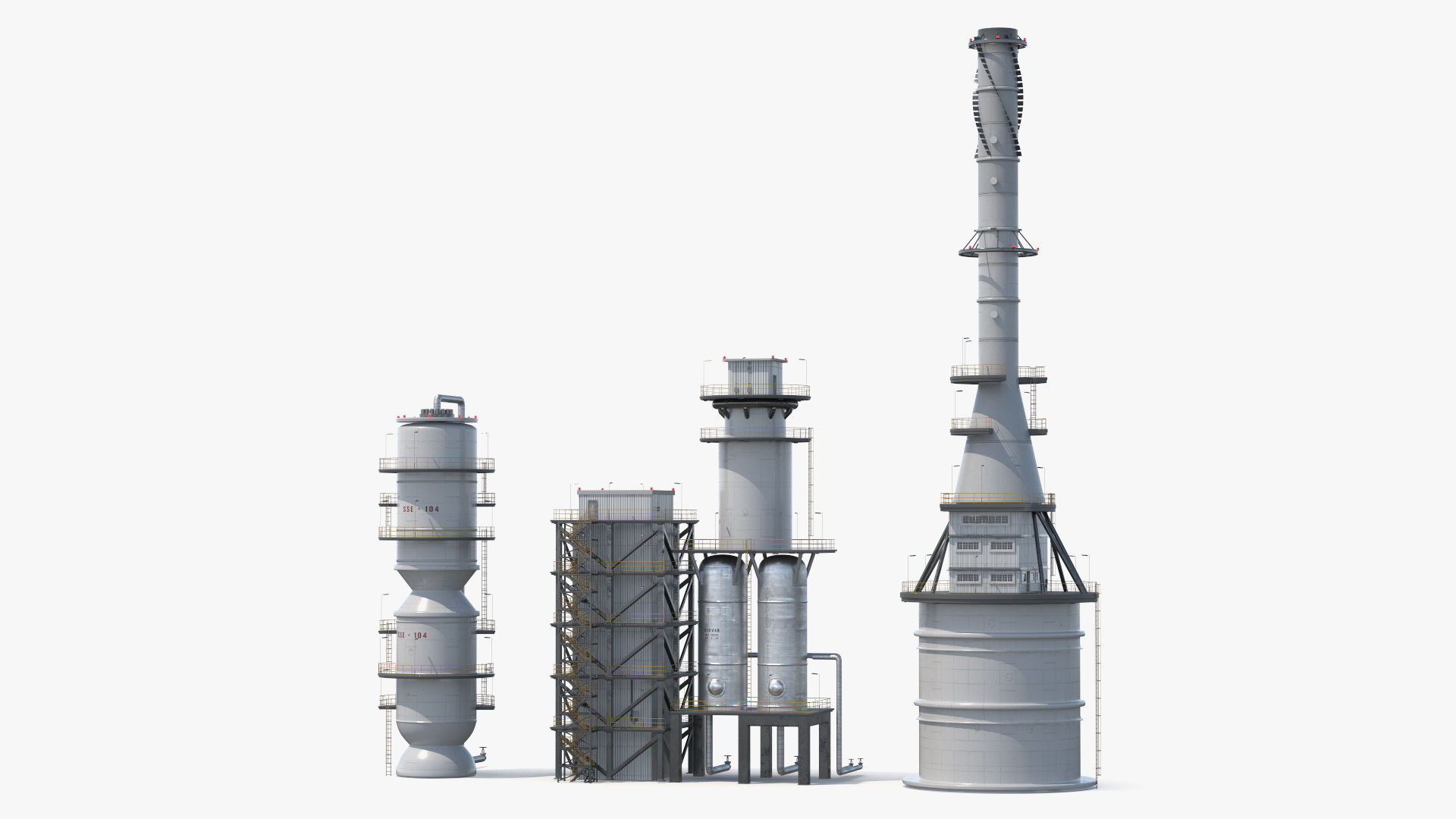 3D Catalytic Cracking Unit model