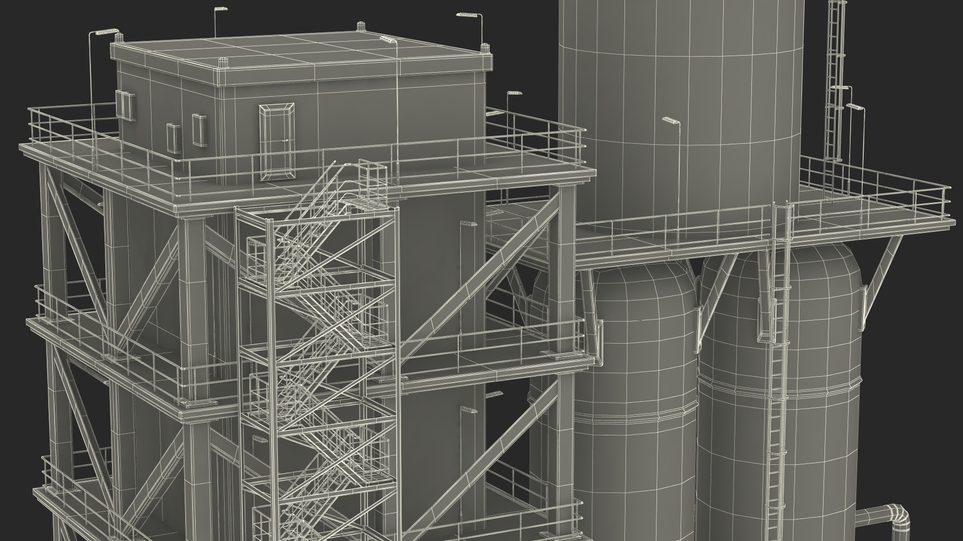 3D Catalytic Cracking Unit model