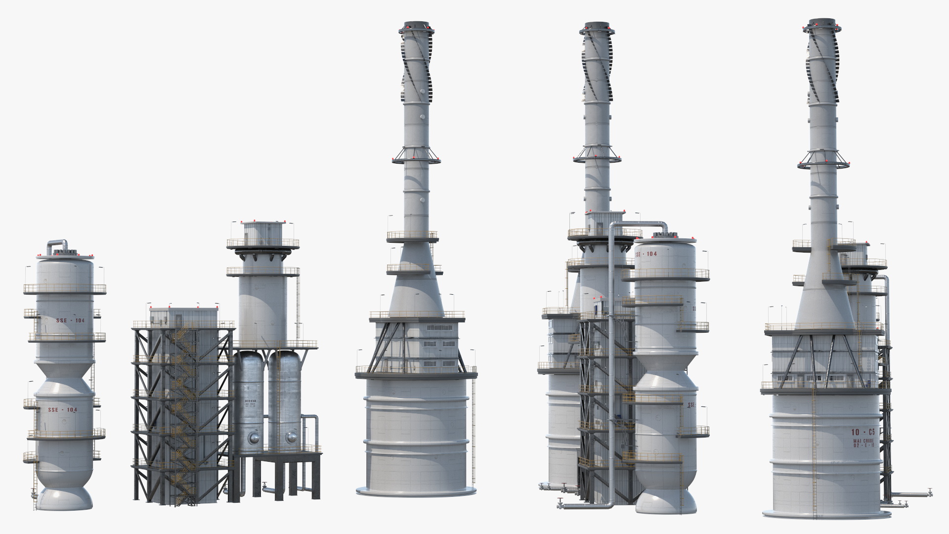 3D Catalytic Cracking Unit model