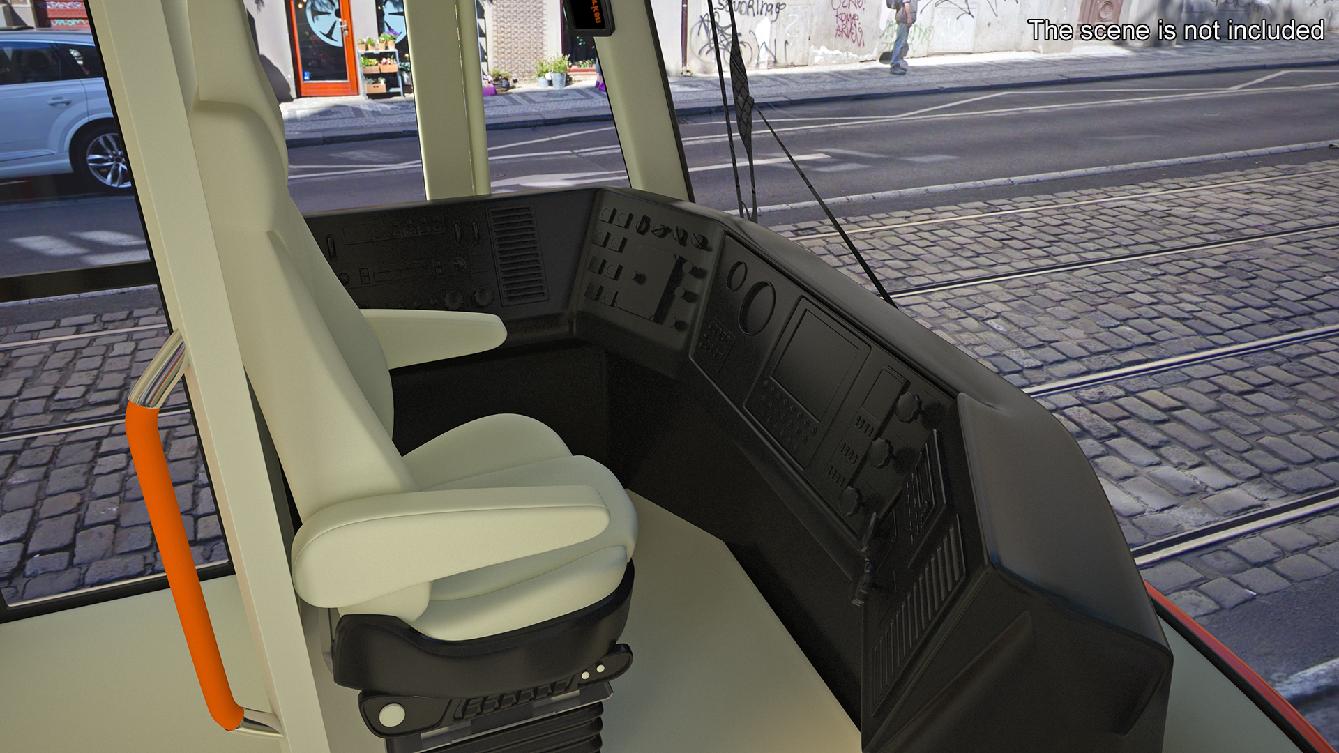 3D Modern City Tram Bybanen Rigged