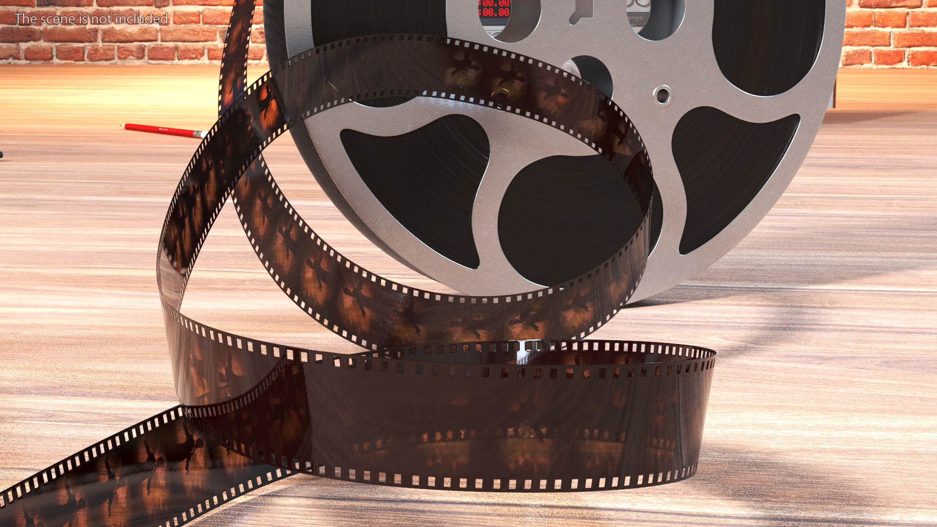 3D Vintage Movie Reel model