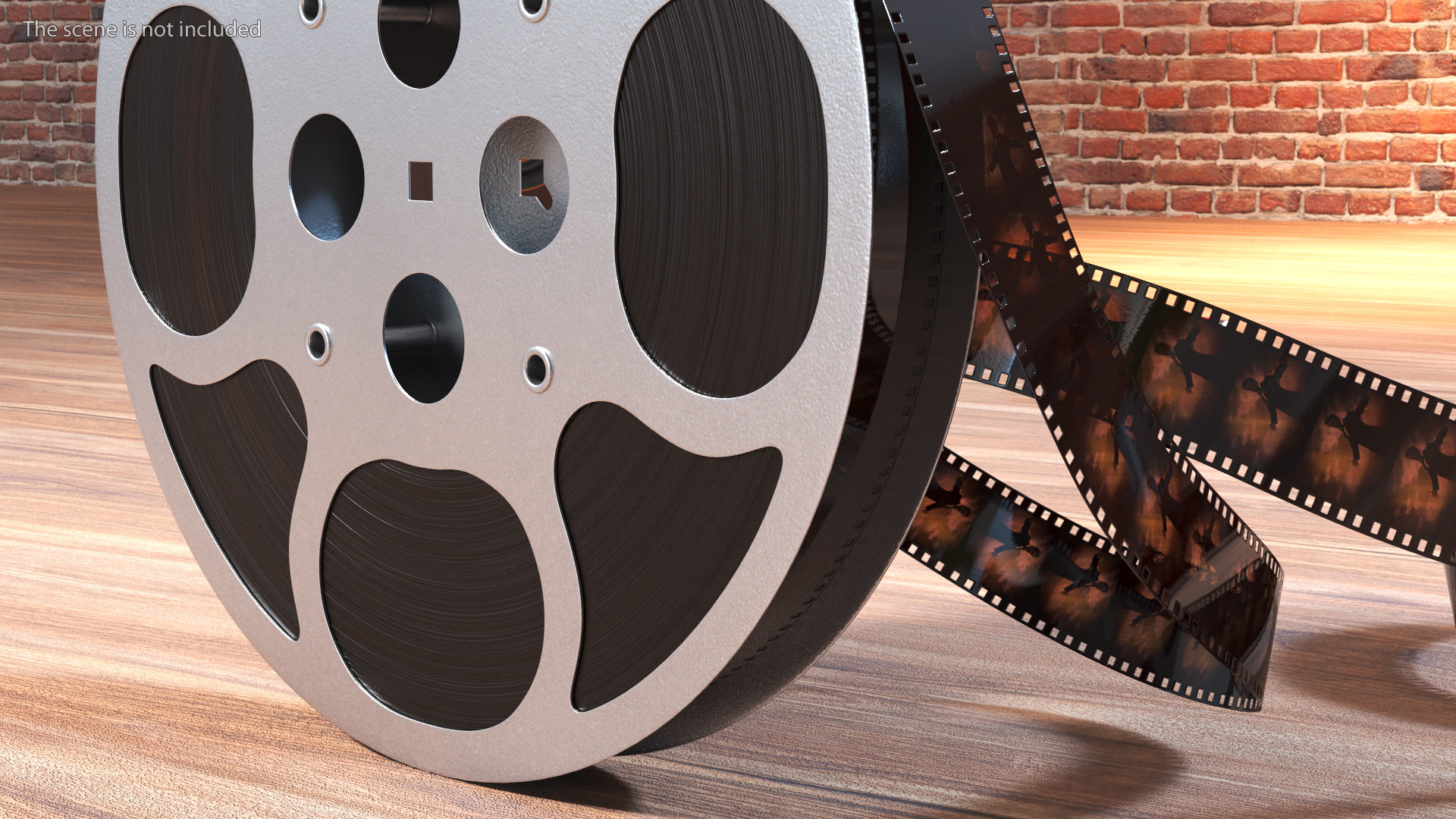 3D Vintage Movie Reel model