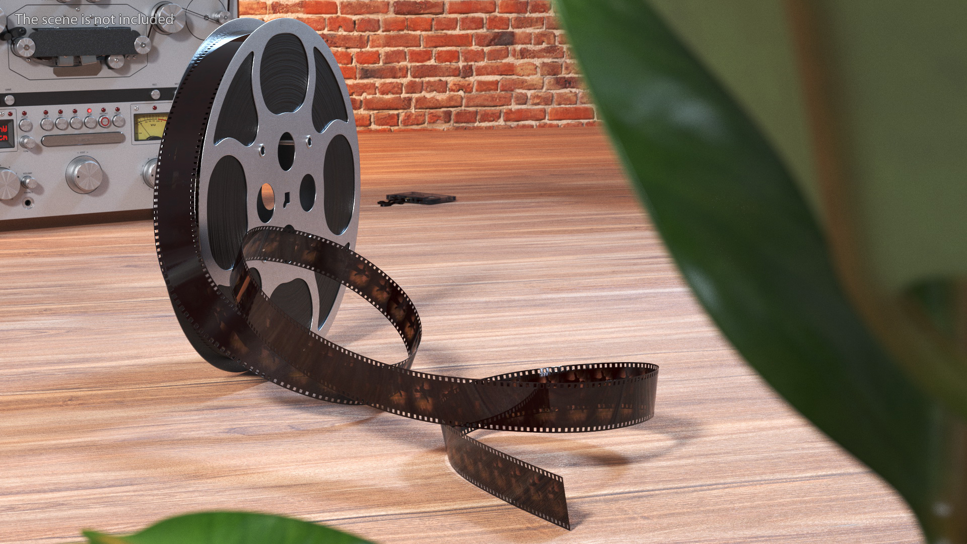 3D Vintage Movie Reel model