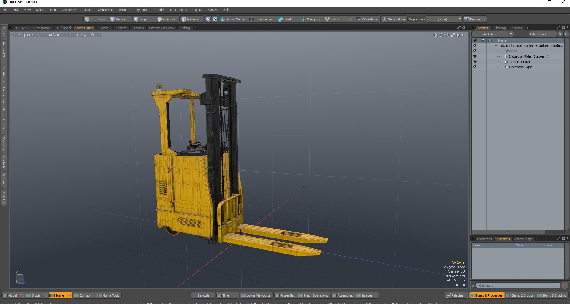 Industrial Rider Stacker 3D model