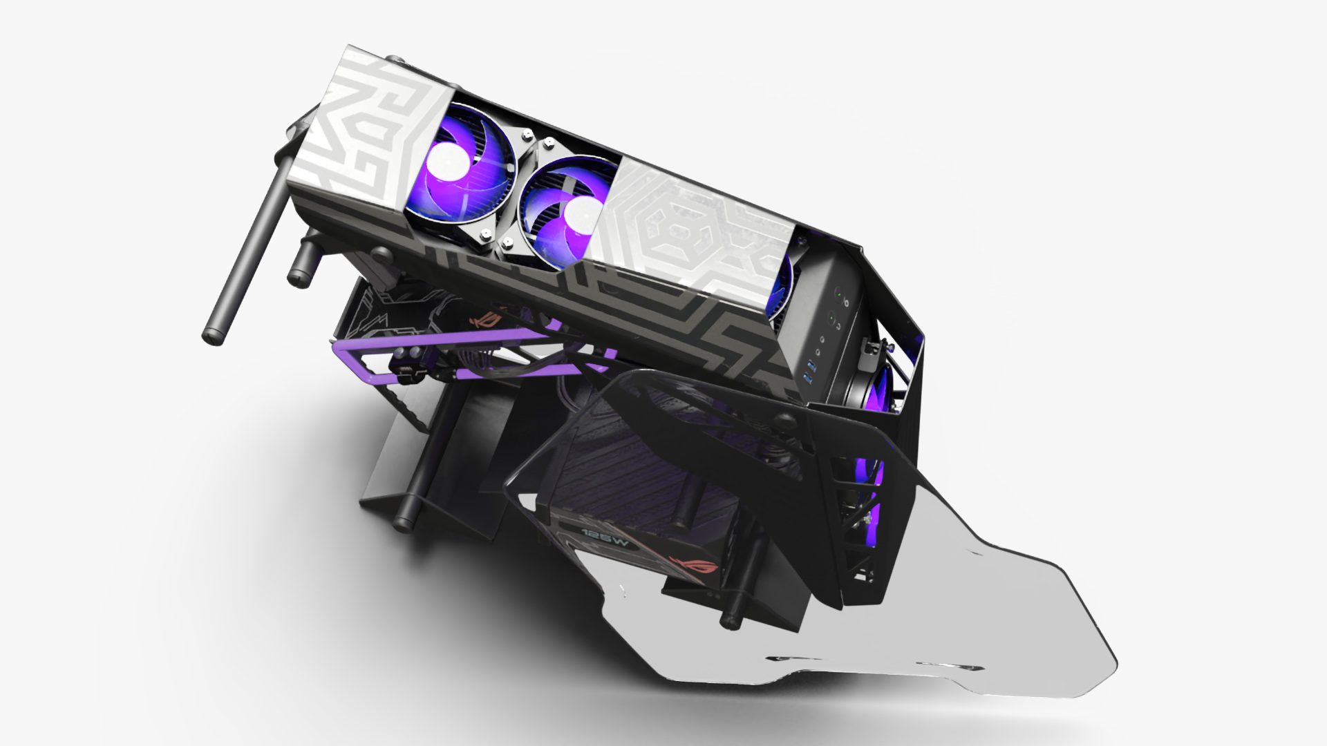 3D Gaming PC On State Open model