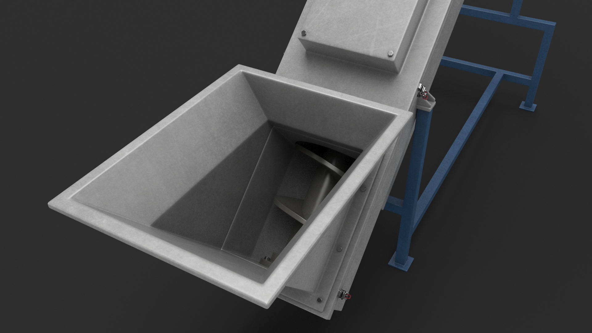 3D Inclined Screw Conveyor model